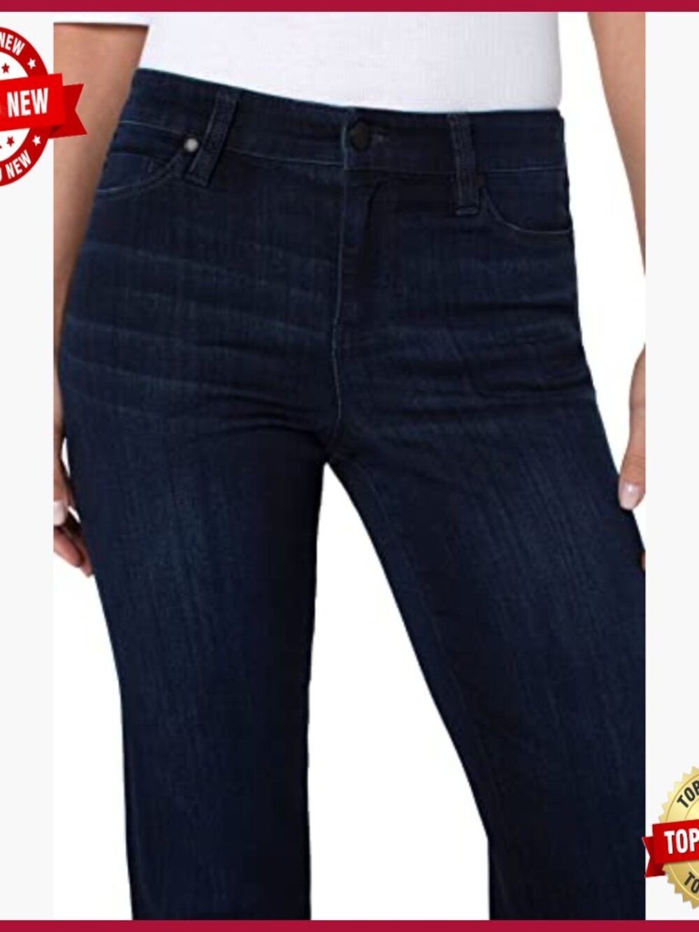 Straight Leg Jeans High Rise 9.25 Inch Front Rise 15.5 Leg Opening - Picture 4 of 4